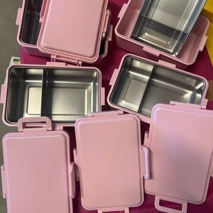 Pink Stainless Steel Lunch Boxes